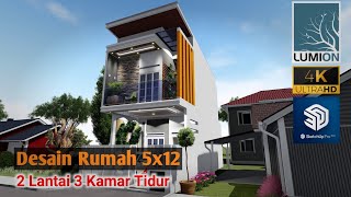 Desain Rumah 5x12 2 Lantai | House Design 5x12 2 Floor