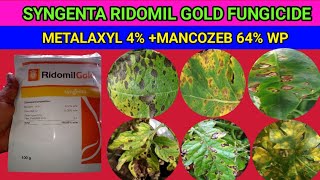 Syngenta Ridomil Gold || Fungicide||Metalaxyl 4%|Mancozeb64%| full information||