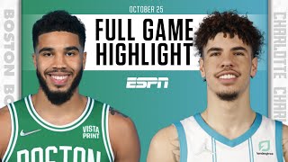 Boston Celtics at Charlotte Hornets | Full Game Highlights
