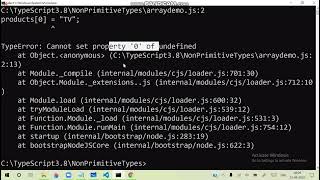 Typescript 31..Typescript non primitive types..Array,Object,Regular Expression