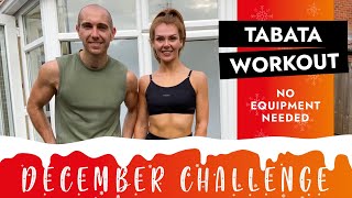 24 Minute Tabata HIIT Workout | No Equipment - Christmas Fitness Challenge | BodyByJR TV