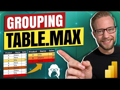 How to Group By Maximum Value using Table.Max in Power Query