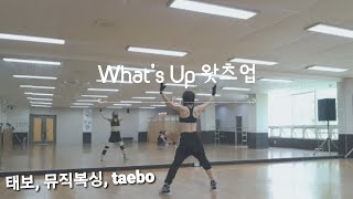 왓츠업 What's Up-4 Non blondes /태보, 창작안무, tae bo, 뮤직복싱, 태보다이어트, 태보근력, 태보홈트, 복싱에어로빅, 후면거울모드