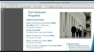 UMass Boston College of Management Graduate Information Session