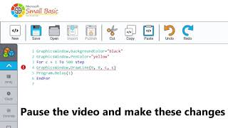 Small BASIC graphics lesson 2