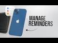 How to Manage Reminders on iPhone (tutorial)
