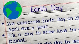 10 Lines On Earth Day in English || Essay on Earth Day ||