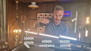 Jak wyglądają barwy światła lamp - 3000K ciepła - 4000K neutralna - 6000K zimna