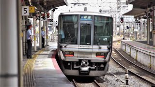 JR西日本 223系2000番台 W28編成 普通 野洲行き 南草津駅 草津駅 20210809