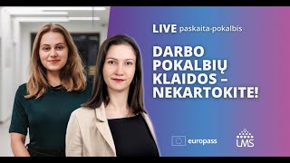 Darbo pokalbių klaidos – nekartokite!