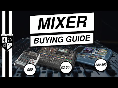 How many channel mixers are needed for a band?