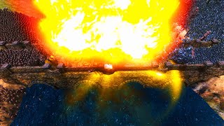 Взрыв огромной бомбы, прям в армию. \ Ultimate Epic Battle Simulator.