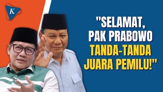 Momen Cak Imin Sebut Prabowo Calon Juara Pemilu