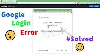 Access blocked: This app's request is invalid. || Google login error redirect_uri_mismatch || #react