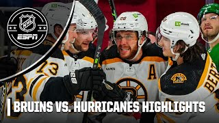 Boston Bruins vs. Carolina Hurricanes | Full Game Highlights | NHL on ESPN