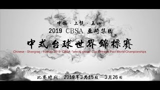 2019 Chinese Pool World Championships 中式台球世錦賽│Zhang Muyan 張沐妍 vs Zhang Xiaotong 張曉彤