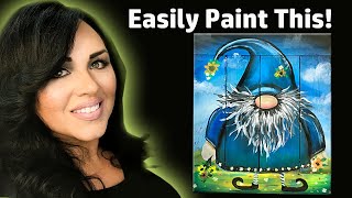 Easy Acrylic Paint Tutorial Springtime Gnome For Beginners