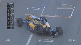 FIA Formula 3 World Cup 2017. Q2 Macau Grand Prix. Yuhi Sekiguchi Crash