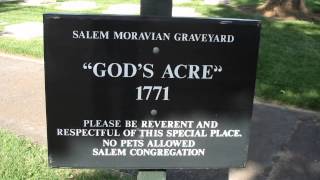 God's Acre - Salem Moravian Graveyard, NC