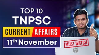 November 11 -  Daily Current Affairs 2022  | TNPSC Group 1, 2, 4 Exams Coaching | Veranda Race