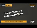 #56 Value Type vs Reference Type | JavaScript Functions & Data | A Complete JavaScript Course