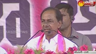 KCR Speech at Karimnagar Praja Ashirvada Sabha