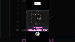 Can You Solve This Python Nested Function Lookup Challenge? 🐍 #PythonChallenge