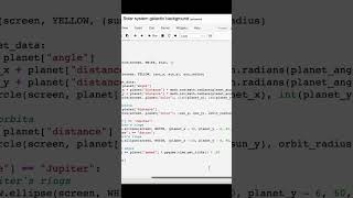 Making Solar System using Python Pygame