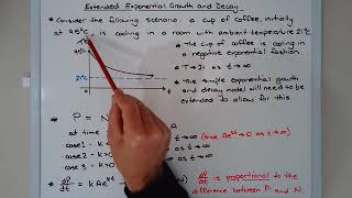 Introduction to the extended (modified) exponential growth \u0026 decay formula P = N + Ae^(kt)