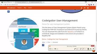 CodeIgniter Admin Panel Demo - AdminLTE