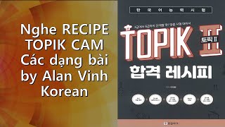 TOPIK 합격 레시피 듣기 토픽 3급 토픽 4 급 토픽  5 금 토픽 6금 toàn bộ nội dung phần nghe TOPIK 3,4,5,6