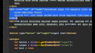javascript show hide
