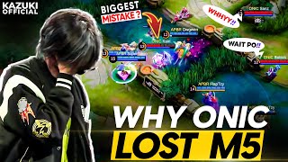 WHY ONIC ID LOST BECAUSE OF KAIRI IN M5 | ONIC ID'S MISTAKES REVEALED