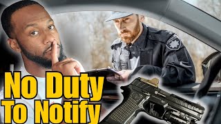 FL: How to Handle Being Pulled Over with a Gun | No Duty to Notify