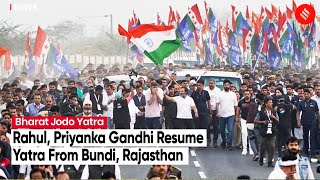 LIVE- Bharat Jodo Yatra: Rahul, Priyanka Gandhi Resume Yatra From Tejaji Mandir, Bundi, Rajasthan