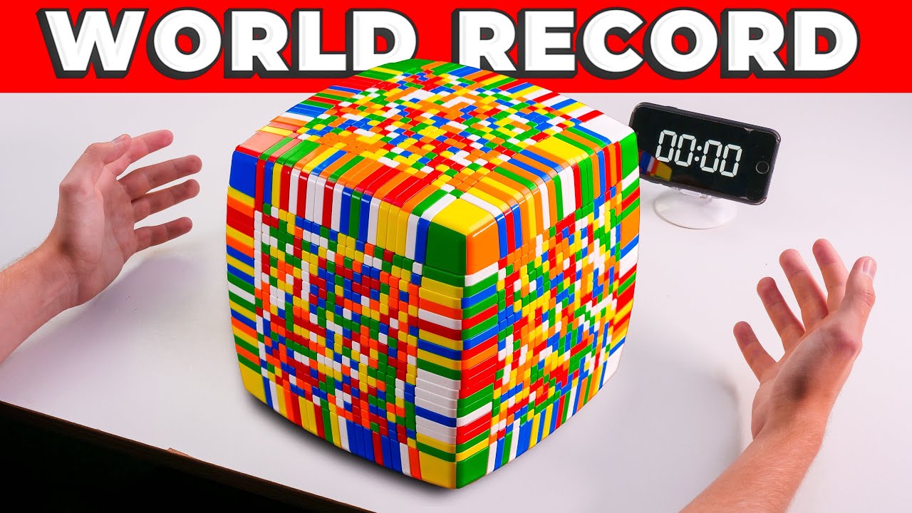 I Solve The Biggest Rubik S Cube On The Planet 21x21 Youtube