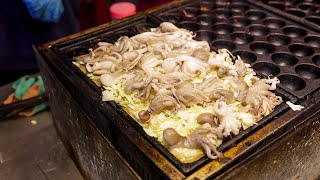 Cheese Takoyaki Making/濃起司章魚燒製作/Taiwanese Street Food