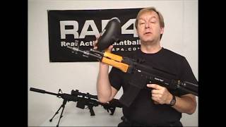 RAP4 T68 AK47 SplitFire Dual Feed Paintball Marker