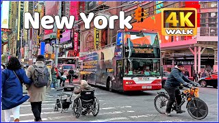 【4K】𝐖𝐀𝐋𝐊 ➜ NEW YORK City 🇺🇸 Manhattan 🔆 walking tour! NYC - USA NY