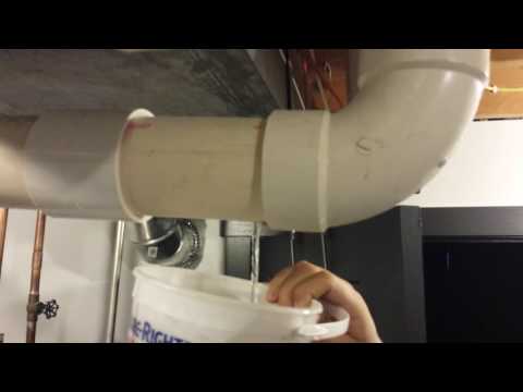 How To Fix A Furnace Leaking Water Gas Exhaust Pipe Furnace Exhaust Holding Water