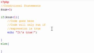 PHP Tutorial 3 - Conditional Coding with If/Elseif/Else