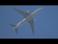 korean air cargo boeing 777 u0026 air china airbus a350 flying past my house