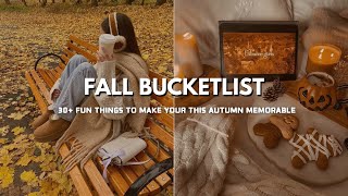 Fall bucketlist ideas for 2024  ⭑🍂༘ | Autumn bucketlist