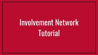 UGA 101 Involvement Network Tutorial