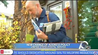 New Changes of Address Policy