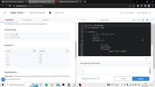 Right there codechef Problem Solution