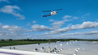 FedEx Distribution Heli Lift - Allan Mechanical - Construction Drone Video