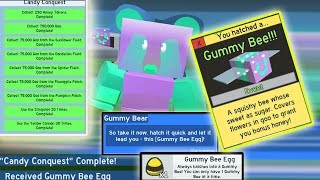 Unlocking New Gummy Bee Completing All Goo Quests Roblox