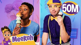Opposite Day Ice Cream | Educational Videos for Kids | Blippi and Meekah Kids TV