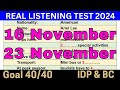 IELTS Listening Test 16 November & 23 NOVEMBER 2024 With Answers 🔴 BC & IDP